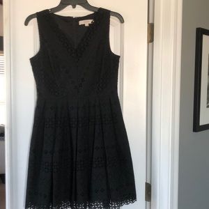 Loft black lace a-lime dress size 2 beautiful